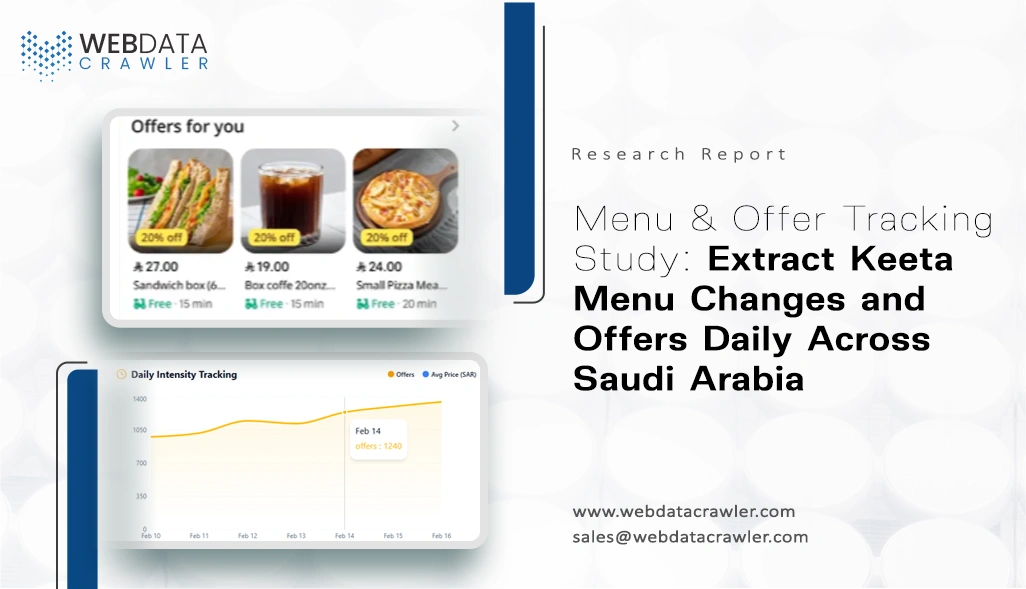 Menu & Offer Tracking Study: Extract Keeta Menu Changes and Offers Daily Across Saudi Arabia
