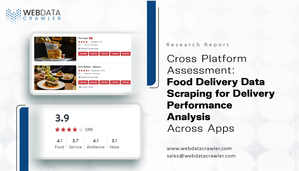 Cross Platform Assessment: Food Delivery Data Scraping for Delivery Performance Analysis Across Apps