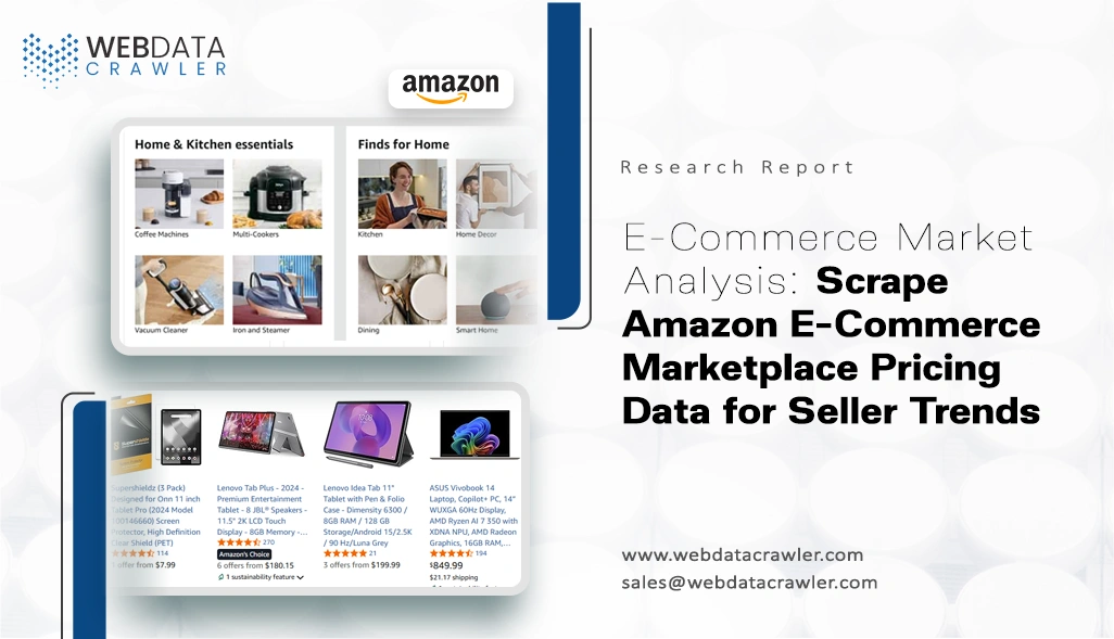 E-Commerce Market Analysis: Scrape Amazon E-Commerce Marketplace Pricing Data for Seller Trends