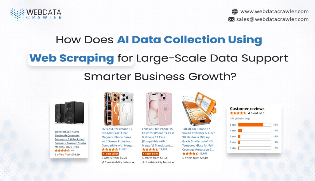 How Does AI Data Collection Using Web Scraping for Large-Scale Data Support Smarter Business Growth?