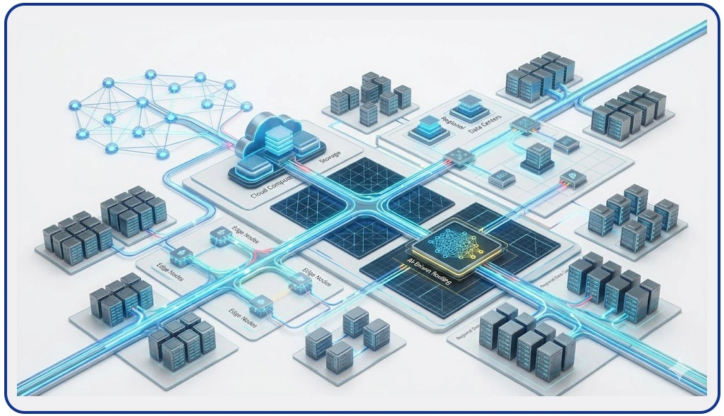 Structured Traffic Distribution Across Large Data Networks