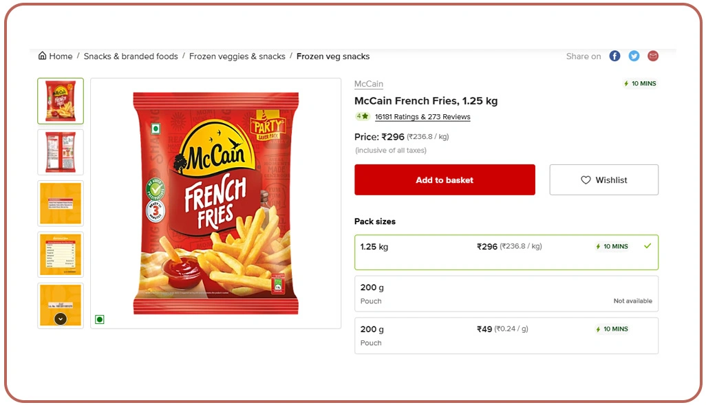 Types of Data Available Through BigBasket Product Catalog Scraping