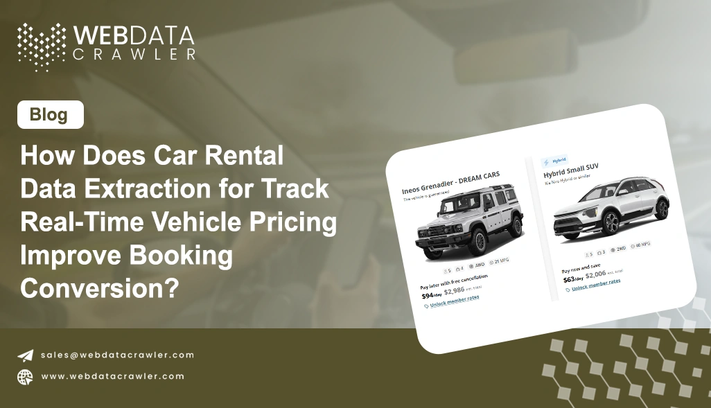 How Does Car Rental Data Extraction for Track Real-Time Vehicle Pricing Improve Booking Conversion?