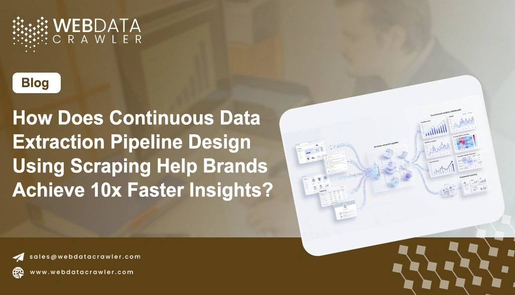 How Does Continuous Data Extraction Pipeline Design Using Scraping Help Brands Achieve 10x Faster Insights?