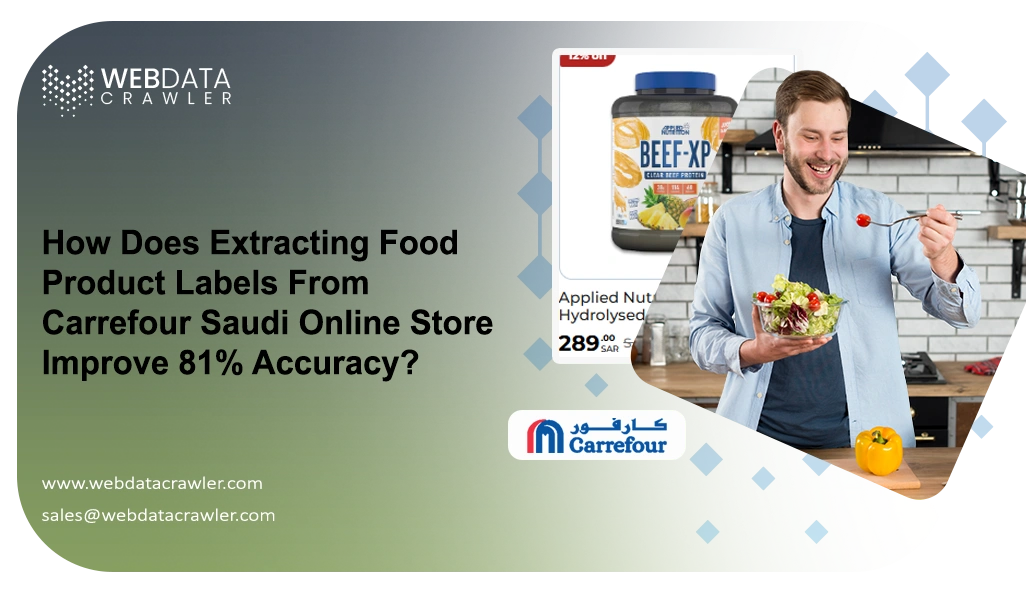 How Does Extracting Food Product Labels From Carrefour Saudi Online Store Improve 81% Accuracy?