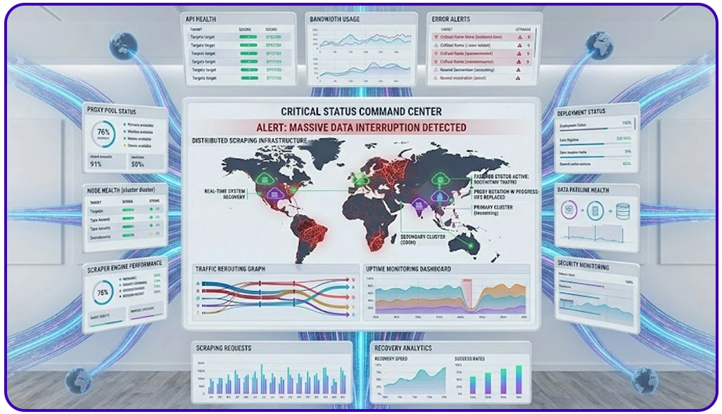 Managing Distributed Systems During Large-Scale Data Interruptions