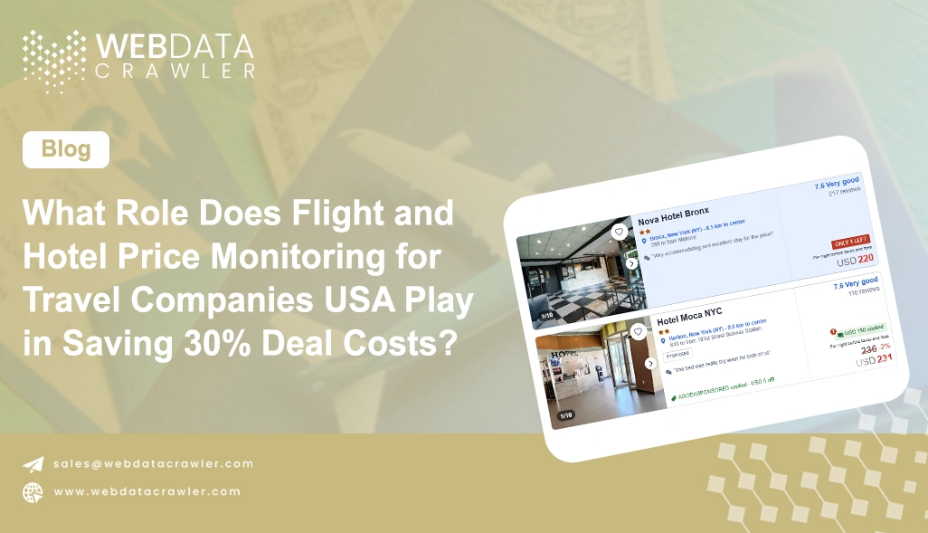 What Role Does Flight and Hotel Price Monitoring for Travel Companies USA Play in Saving 30% Deal Costs?