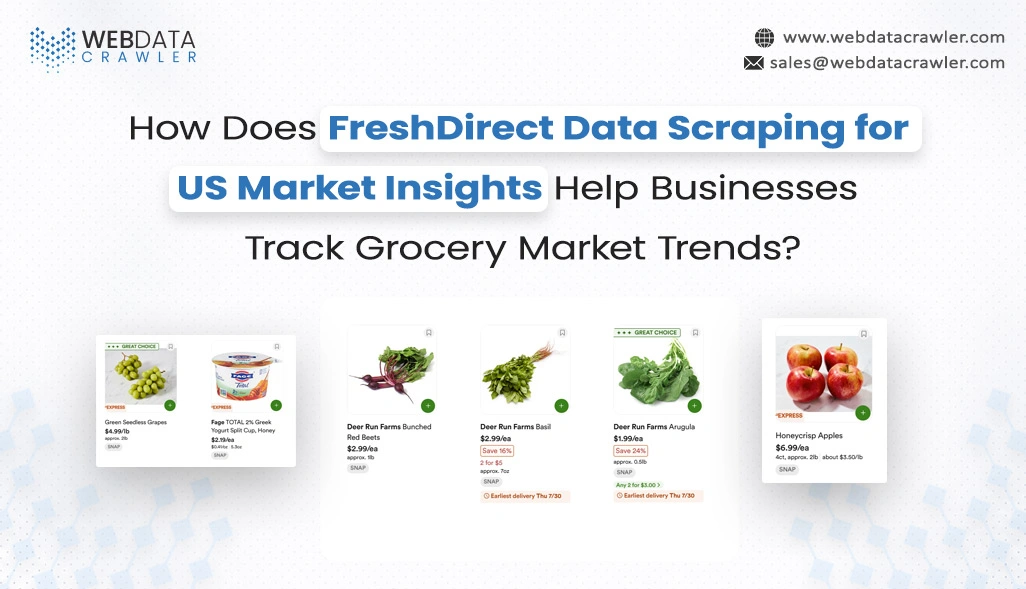 How Does FreshDirect Data Scraping for US Market Insights Help Businesses Track Grocery Market Trends?