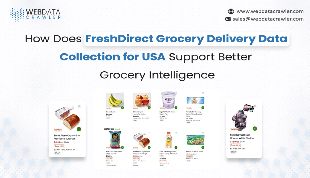 How Does FreshDirect Grocery Delivery Data Collection for USA Support Better Grocery Intelligence?