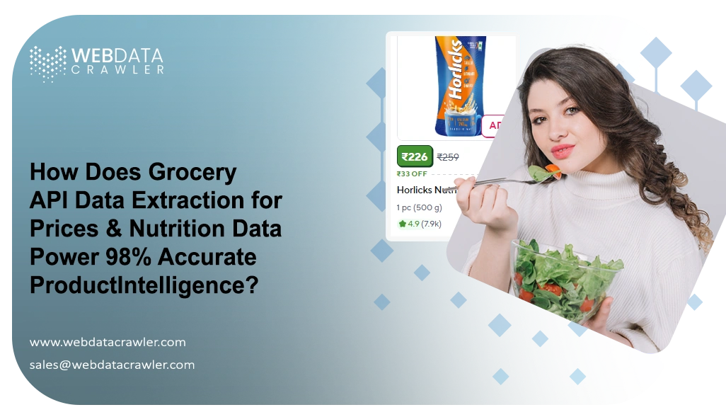 How Does Grocery API Data Extraction for Prices & Nutrition Data Power 98% Accurate Product Intelligence?