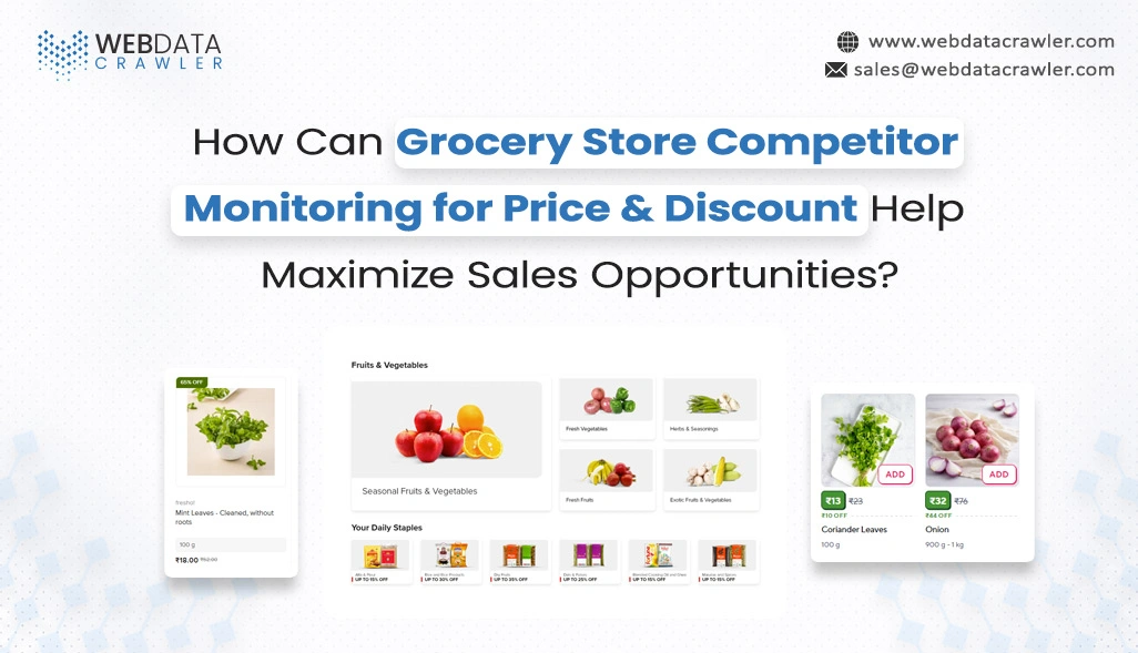 How Can Grocery Store Competitor Monitoring for Price & Discount Help Maximize Sales Opportunities?