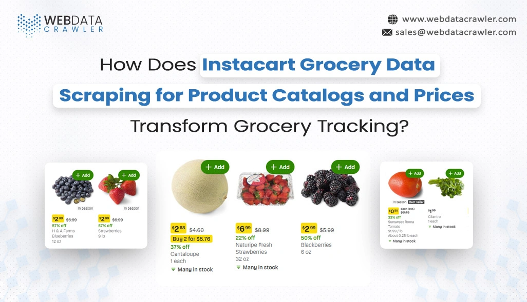 Instacart Grocery Data Scraping for Product Catalogs and Prices