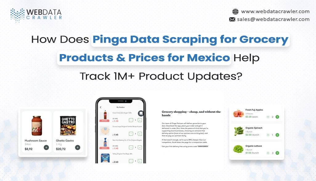 How Does Pinga Data Scraping for Grocery Products & Prices for Mexico Help Track 1M+ Product Updates?