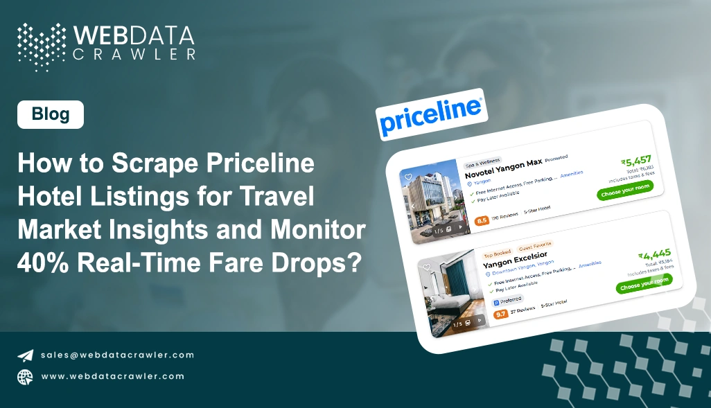 How to Scrape Priceline Hotel Listings for Travel Market Insights and Monitor 40% Real-Time Fare Drops?
