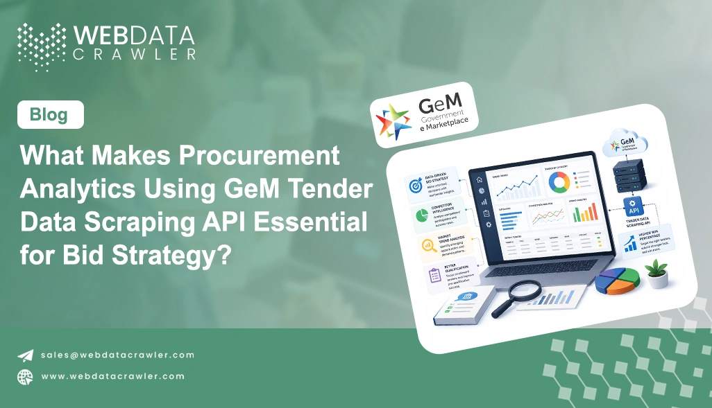 What Makes Procurement Analytics Using GeM Tender Data Scraping API Essential for Bid Strategy?