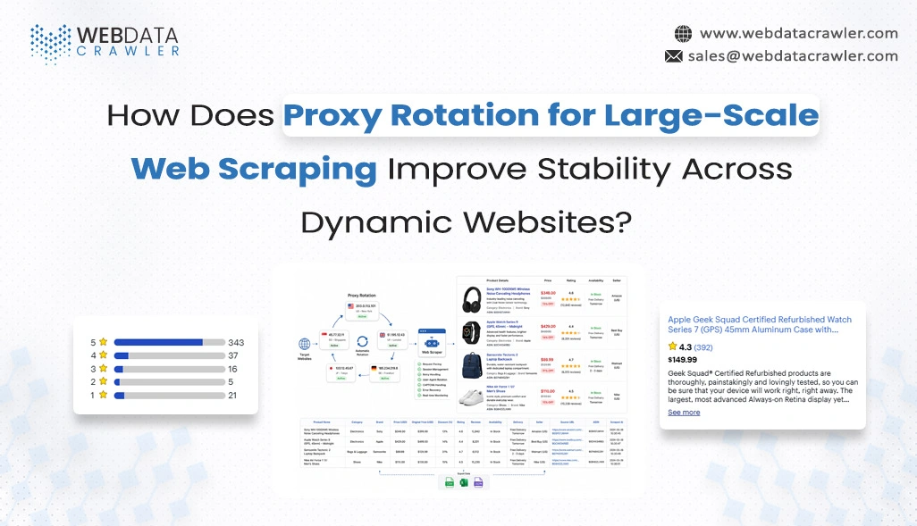 How Does Proxy Rotation for Large-Scale Web Scraping Improve Stability Across Dynamic Websites?