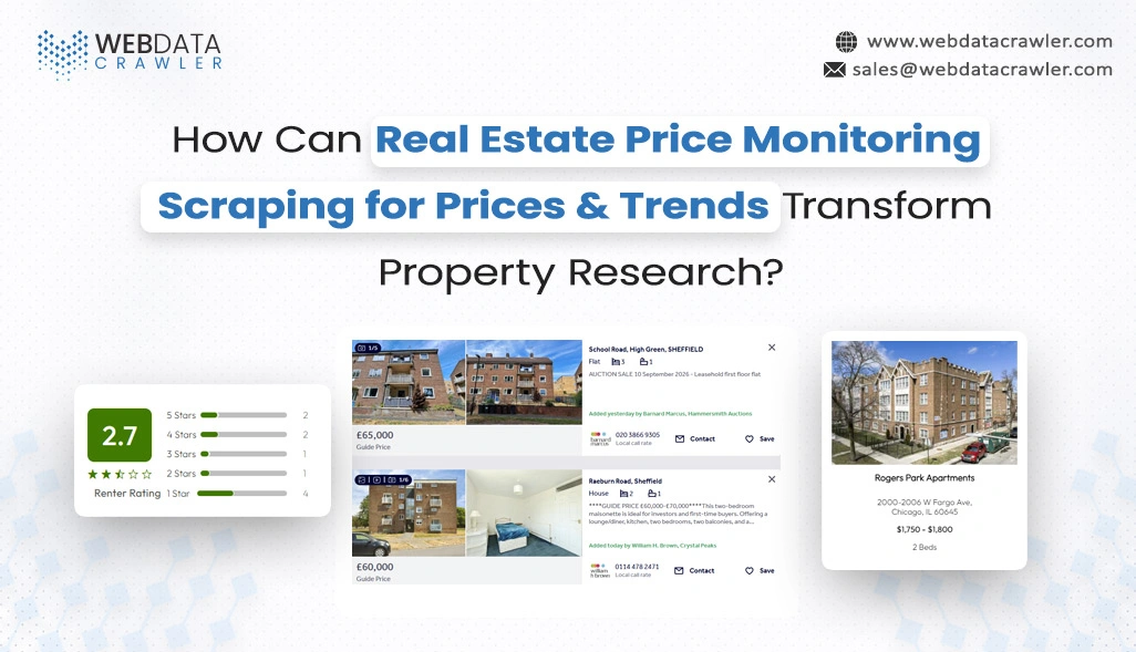 Real Estate Price Monitoring Scraping for Prices & Trends