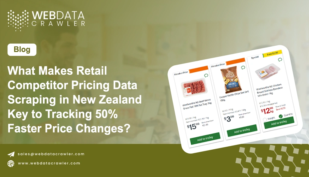 What Makes Retail Competitor Pricing Data Scraping in New Zealand Key to Tracking 50% Faster Price Changes?
