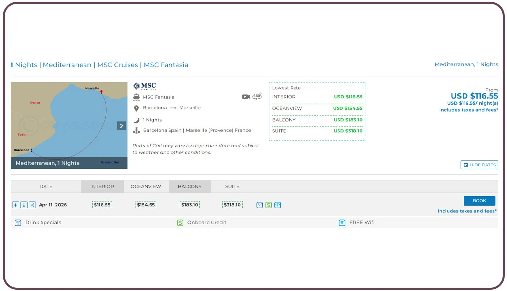 Managing Dynamic Fare Fluctuations Across Global Cruise Routes