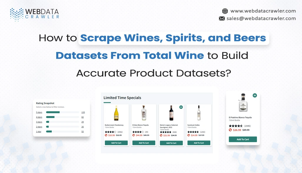 How to Scrape Wines, Spirits, and Beers Datasets From Total Wine to Build Accurate Product Datasets?