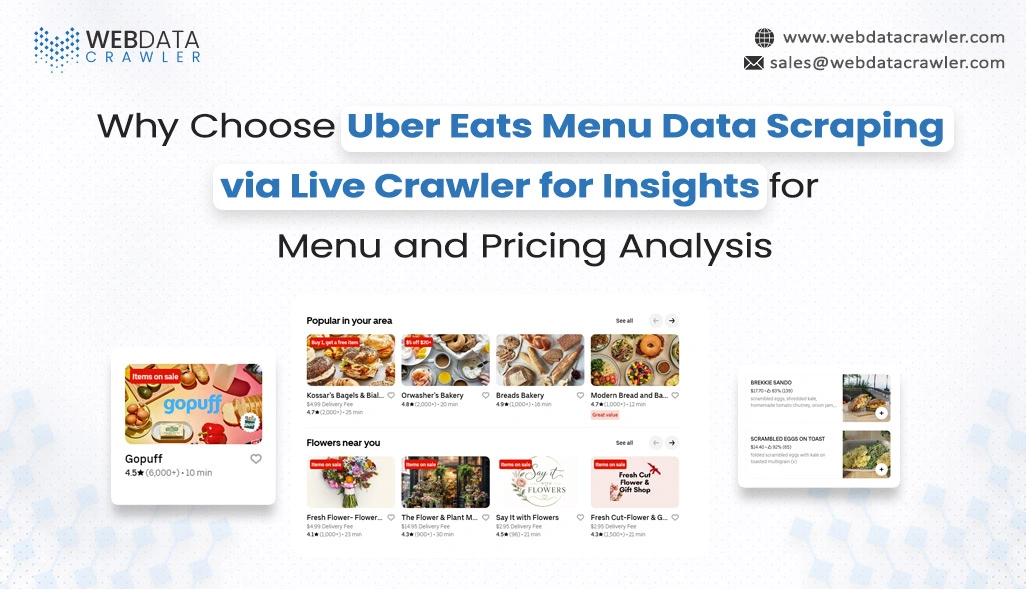 Why Choose Uber Eats Menu Data Scraping via Live Crawler for Insights for Menu and Pricing Analysis?
