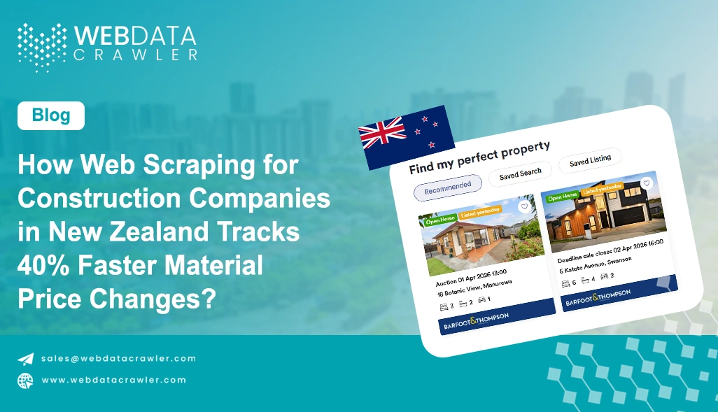 How Web Scraping for Construction Companies in New Zealand Tracks 40% Faster Material Price Changes?