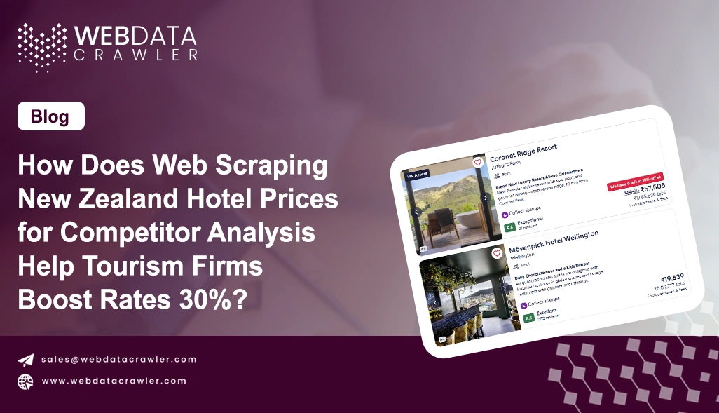 How Does Web Scraping New Zealand Hotel Prices for Competitor Analysis Help Tourism Firms Boost Rates 30%?