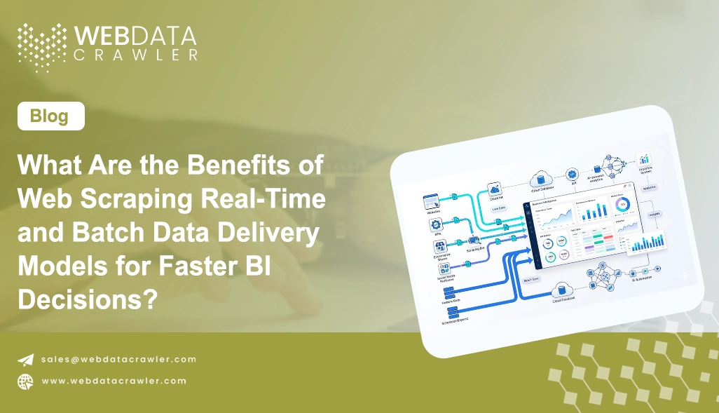 What Are the Benefits of Web Scraping Real-Time and Batch Data Delivery Models for Faster BI Decisions?