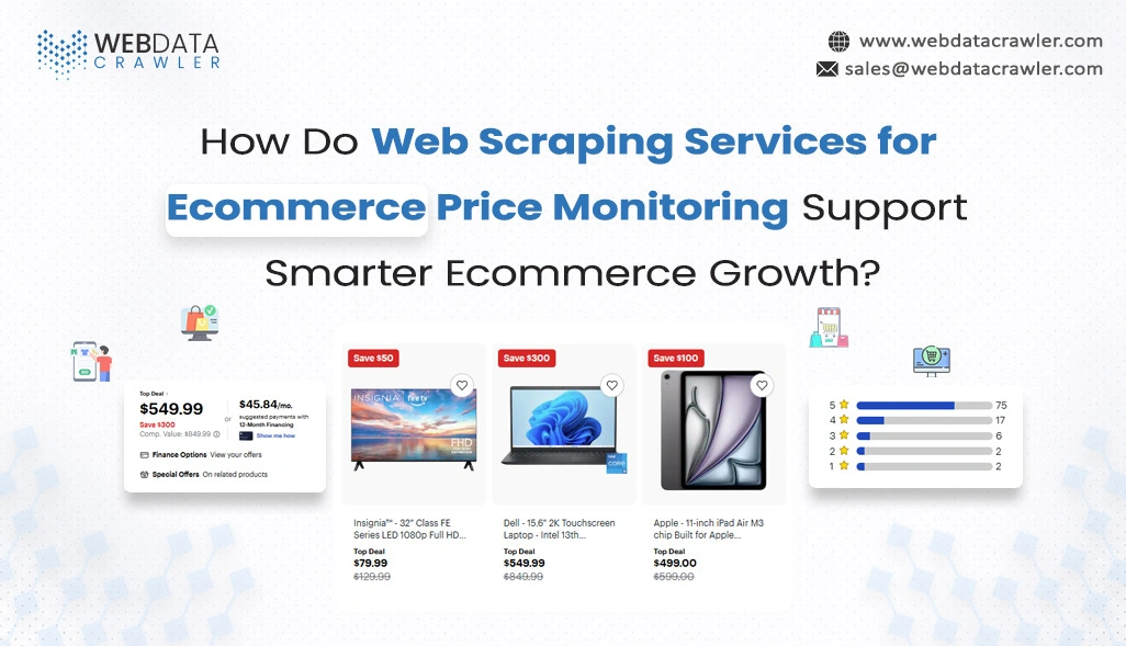 How Do Web Scraping Services for Ecommerce Price Monitoring Support Smarter Ecommerce Growth?
