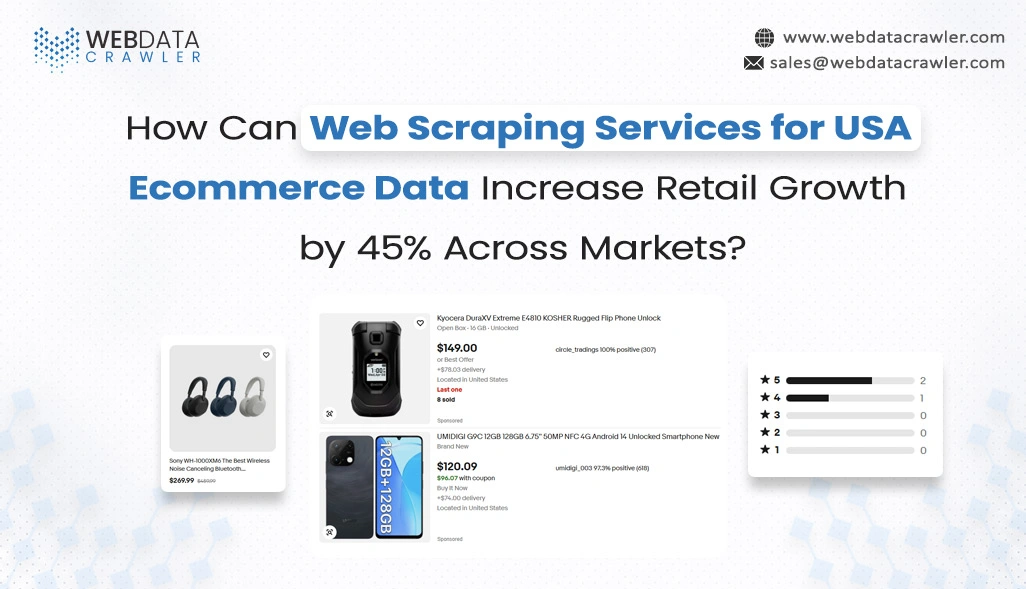 How Can Web Scraping Services for USA Ecommerce Data Increase Retail Growth by 45% Across Markets?