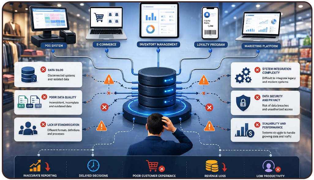 Challenges in Unified Retail Data Management Systems