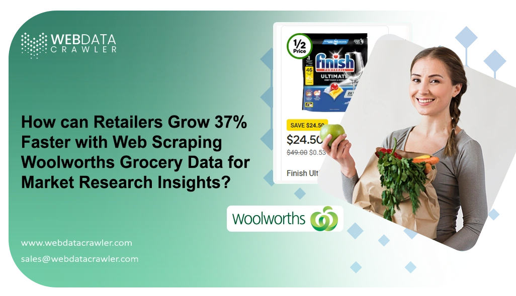 How can Retailers Grow 37% Faster with Web Scraping Woolworths Grocery Data for Market Research Insights?
