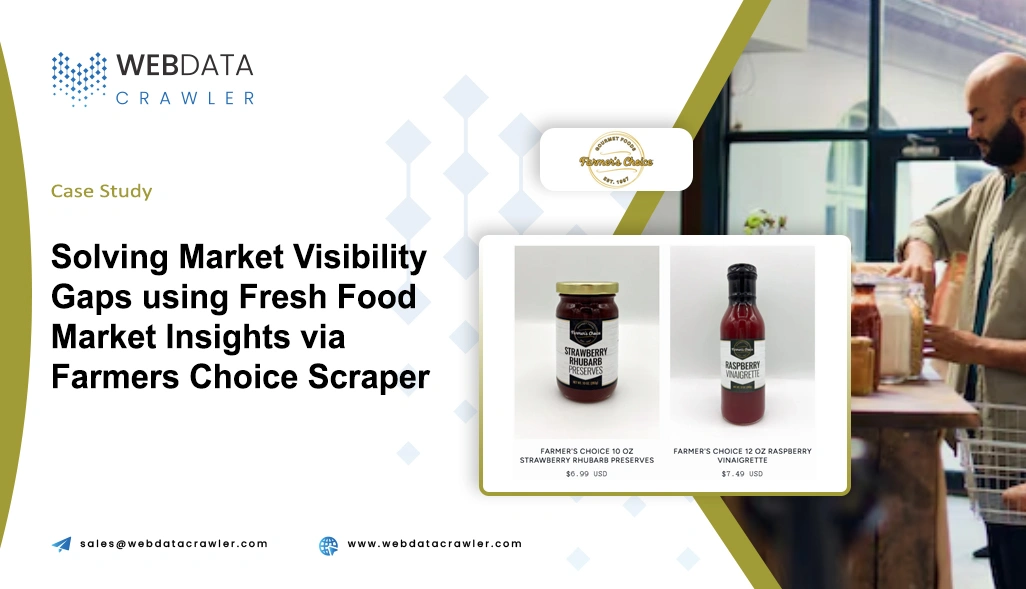Solving Market Visibility Gaps using Fresh Food Market Insights via Farmers Choice Scraper