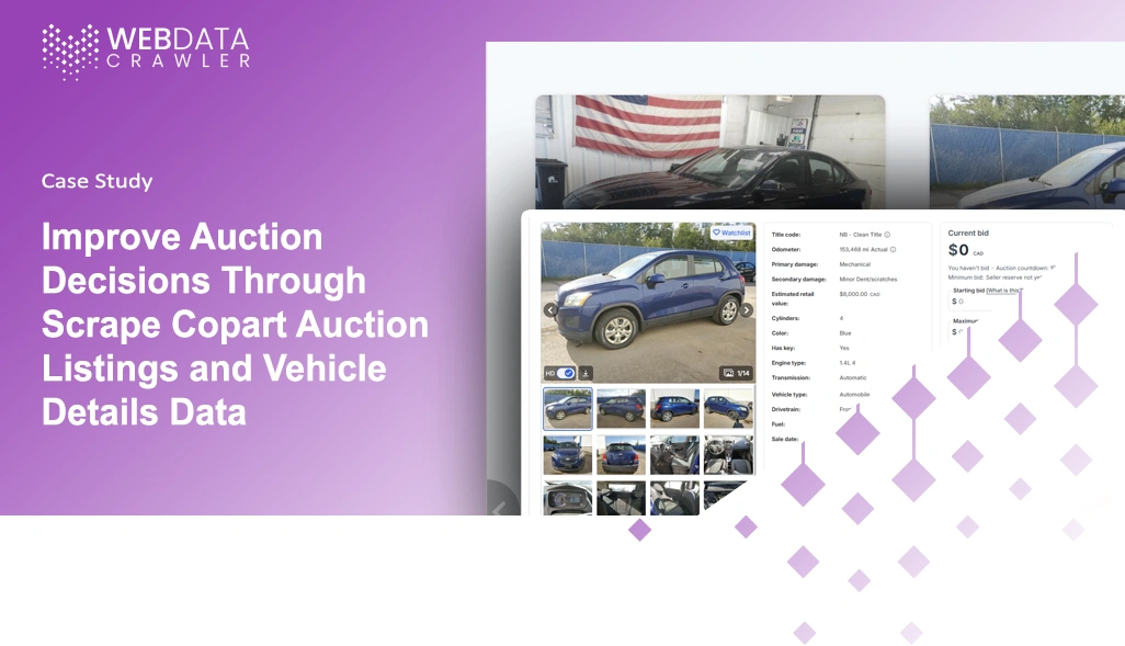 Improve Auction Decisions Through Scrape Copart Auction Listings and Vehicle Details Data Improve Auction Decisions Through Scrape Copart Auction Listings and Vehicle Details Data